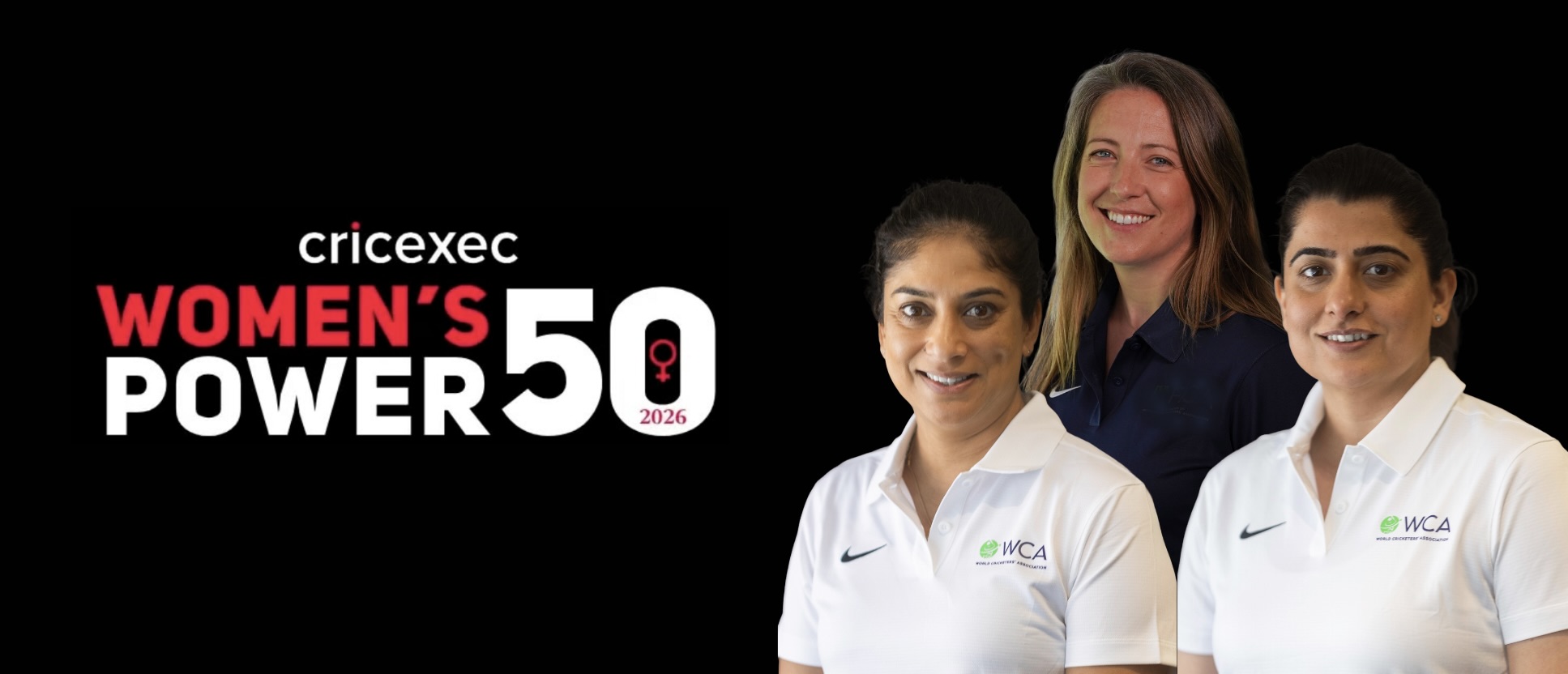 cricexec Women's Power 50 Lisa Sthalekar, Sana Mir and Cecelia Joyce